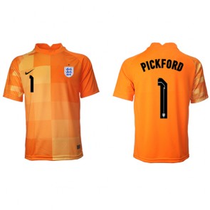 England Jordan Pickford #1 Goalkeeper Replica Away Stadium Shirt World Cup 2022 Short Sleeve